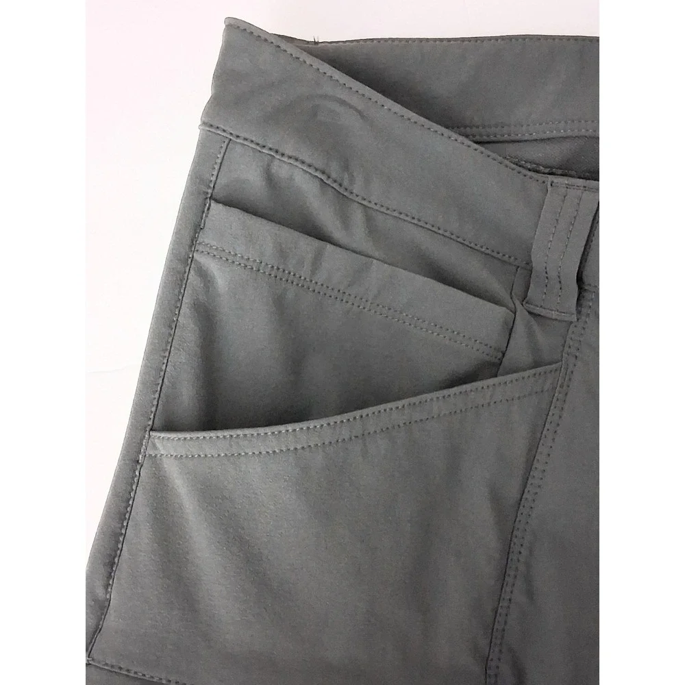 The North Face Pants Men's Size 32 Gray Zip Cargo Pockets Hiking Nylon Preowned